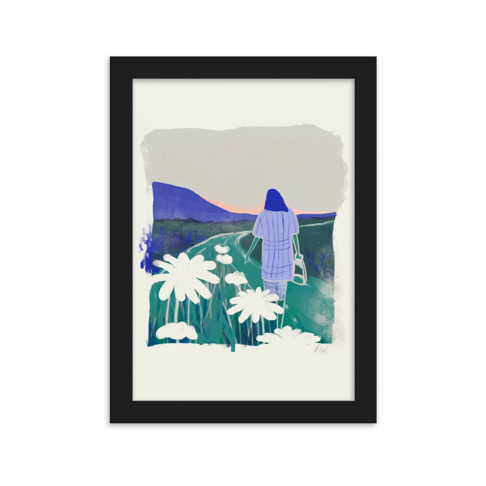 Framed matte paper poster