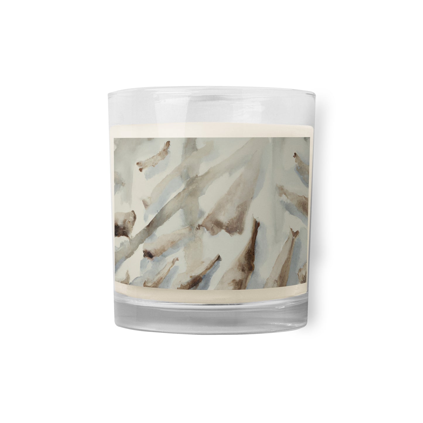 Glass jar soy wax candle